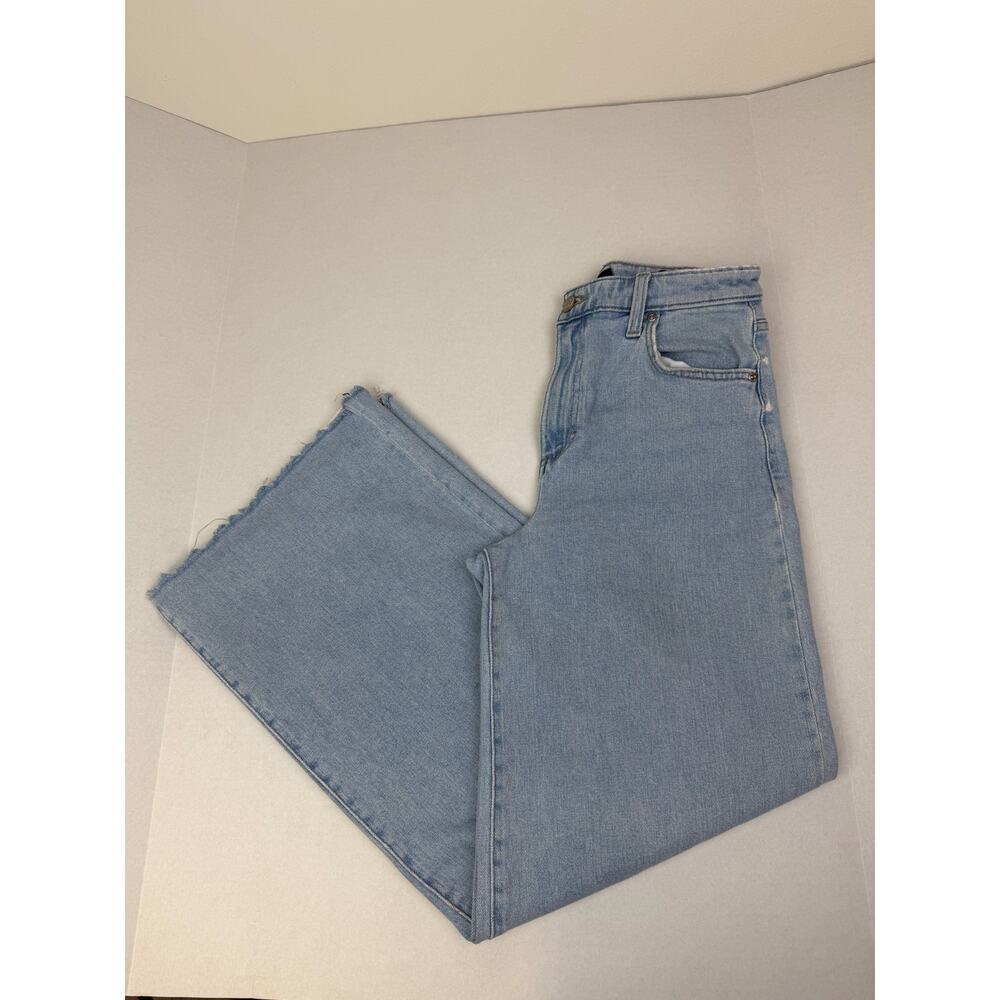 Lee High Rise Slouch Wide-Leg Jeans – Light Wash – Stretch Denim –‎ Size 27 M
